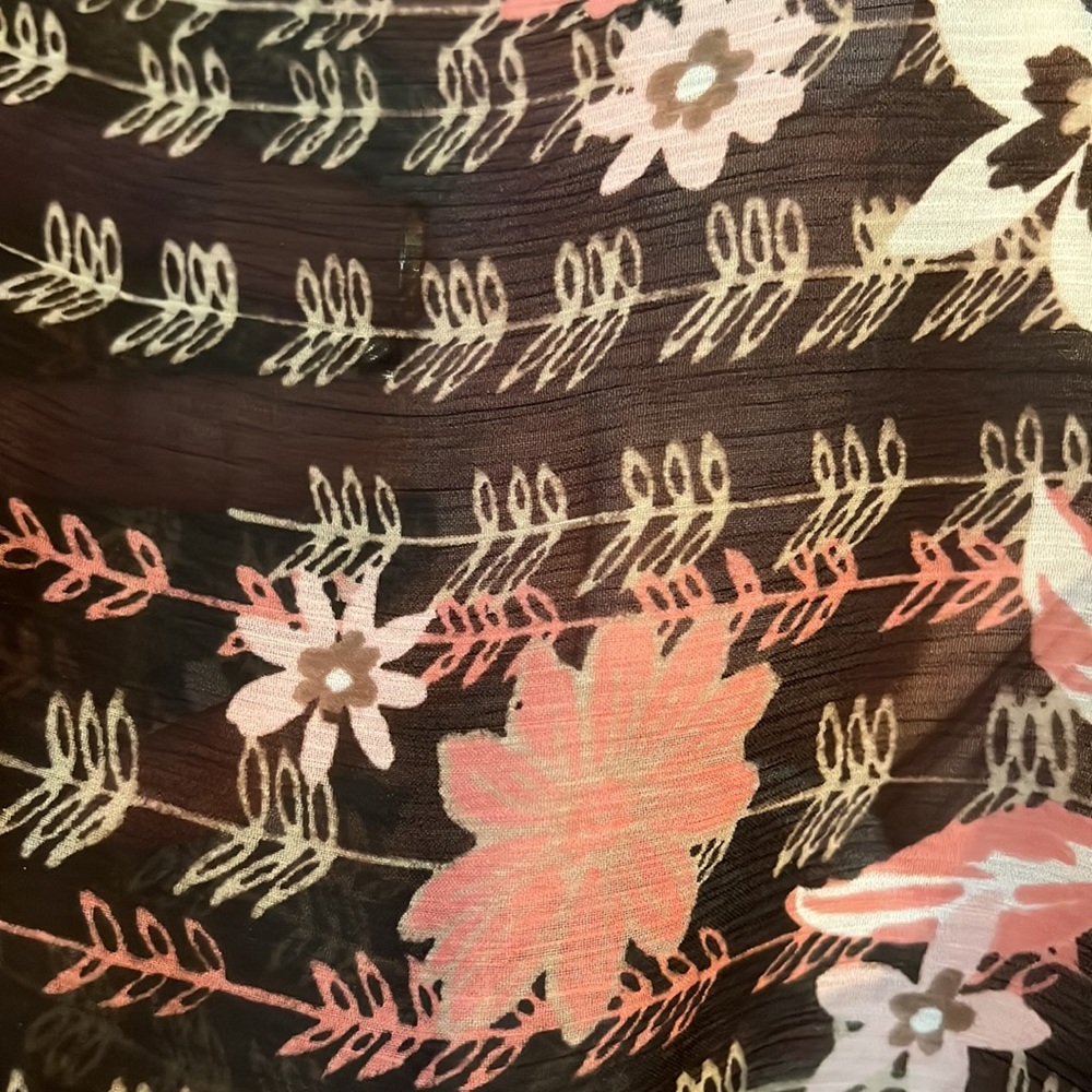 APT 9 Flowy Floral Boho Blouse, Size L - Picture 6 of 10